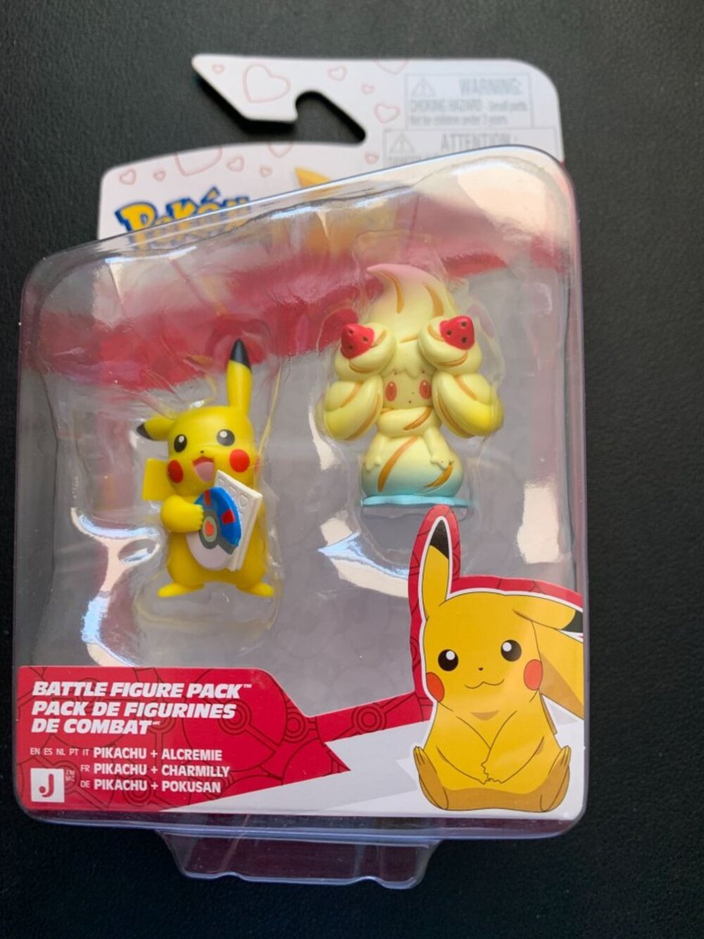 Pokemon Pikachu & Alcremie Battle Figure Pack Jazwares Collectible Toy Set